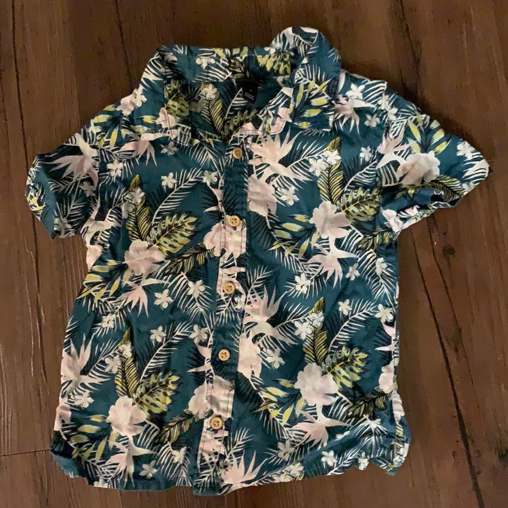 Hawaiian Print Toddler Shirt - size 2T